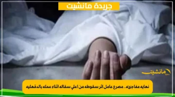 نهاية مفاجئة.. مصرع عامل إثر سقوطه من أعلى سقالة أثناء عمله بالدقهلية 1